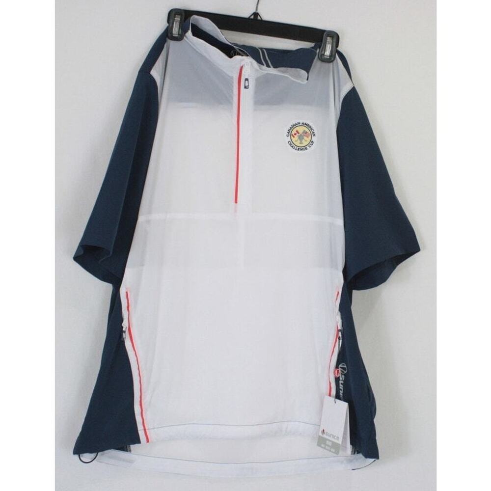NWT Sunice Challenge Cup 1/2 Zip Windbreaker Pullover Top Mens L